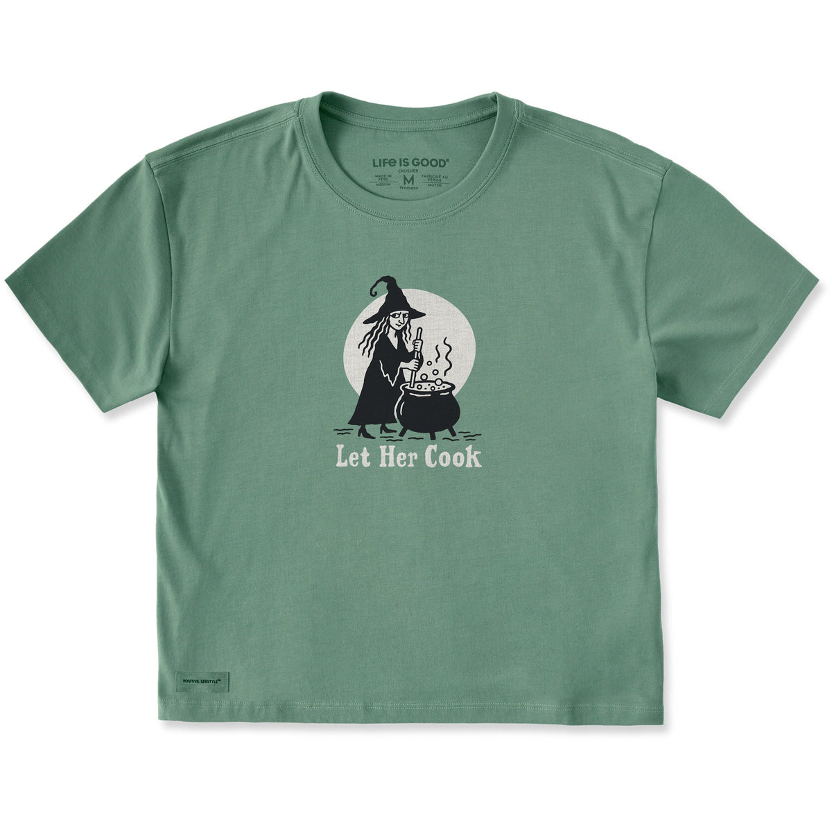 Women's Let Her Cook Short Sleeve Crusher Boxy Tee