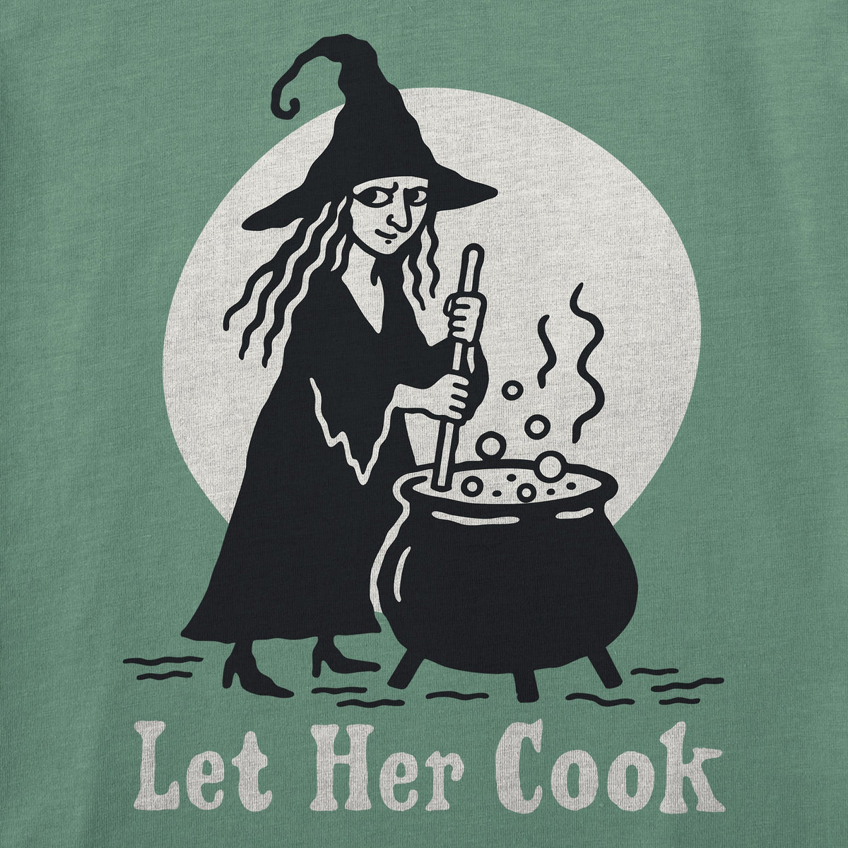 Women's Let Her Cook Short Sleeve Crusher Boxy Tee