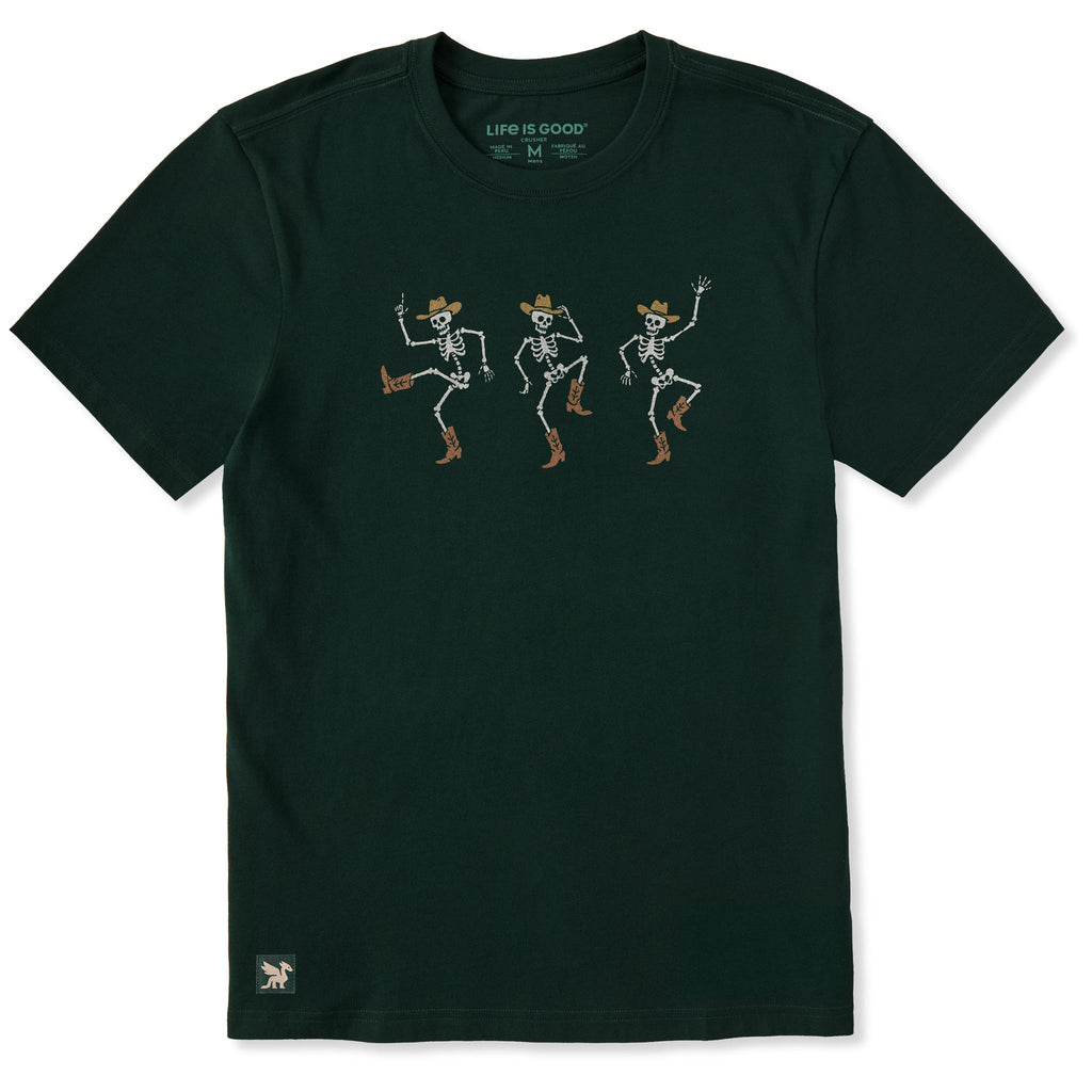 Men's Three Cowboy Skeletons Short Sleeve Crusher Tee product image 1