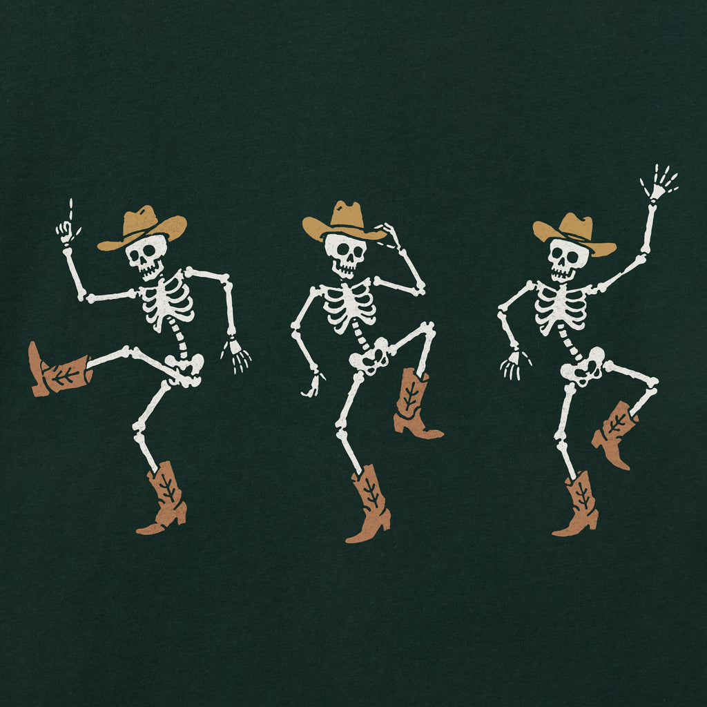 Men's Three Cowboy Skeletons Short Sleeve Crusher Tee product image 2
