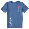 Kids Skeleton Balloon Short Sleeve Crusher Tee product image 1