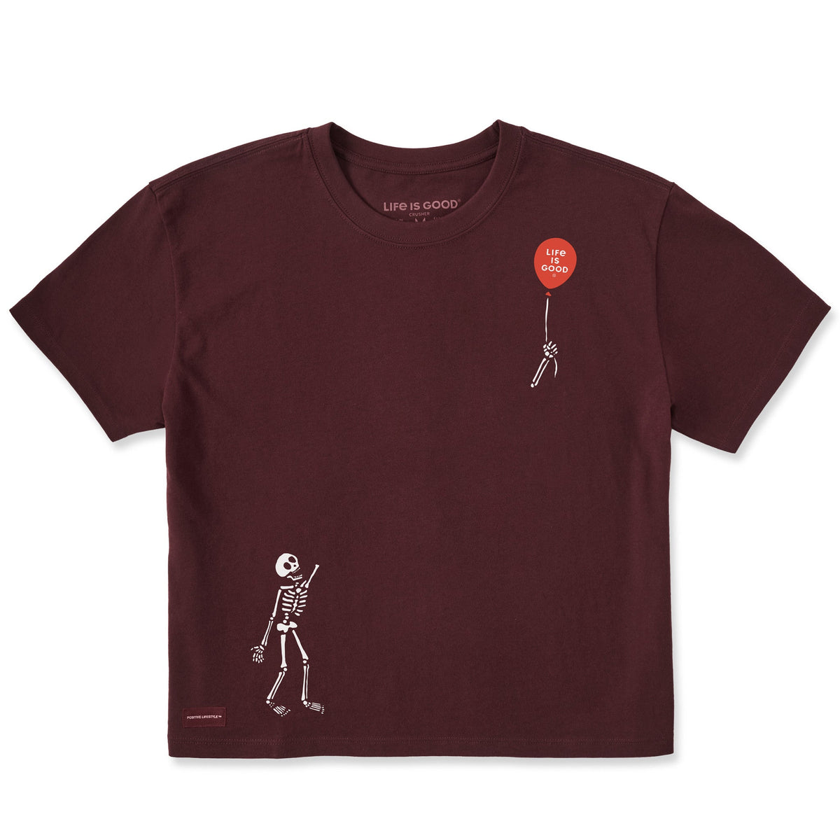 Women's Skeleton Balloon Short Sleeve Crusher Boxy Tee product image 1
