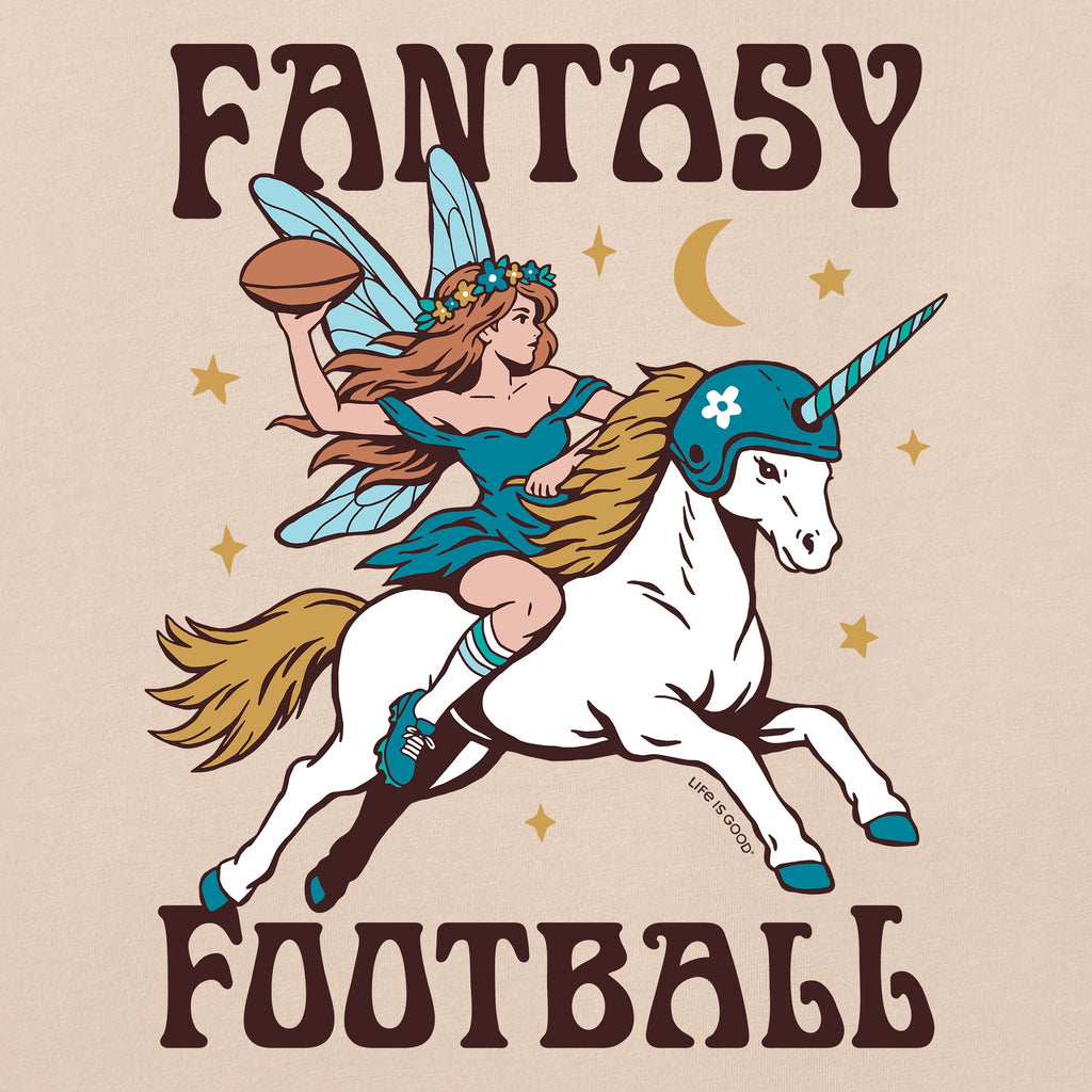 Women's Fantasy Football Unicorn Short Sleeve Crusher Boxy product image 8
