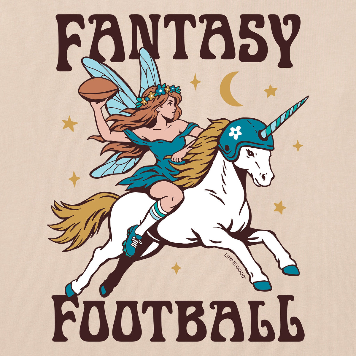Women's Fantasy Football Unicorn Short Sleeve Crusher Boxy product image 8