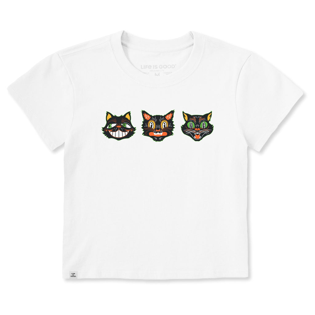 Women's Retro Halloween Cats Crusher-LITE Shrunken Tee product image 3