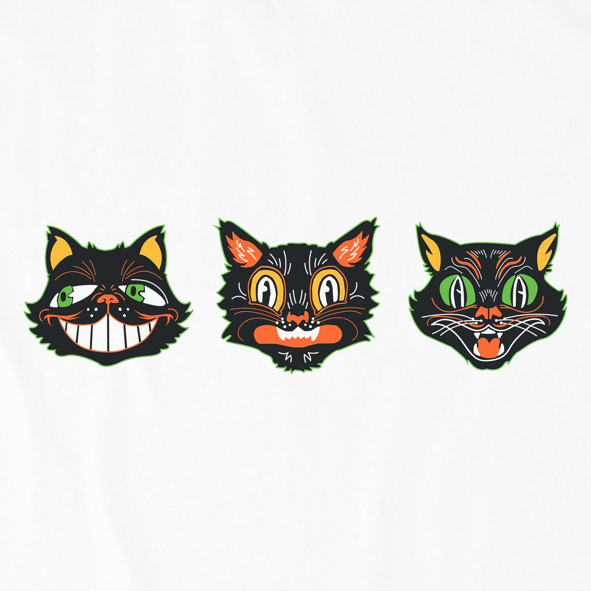 Women's Retro Halloween Cats Crusher-LITE Shrunken Tee product image 4
