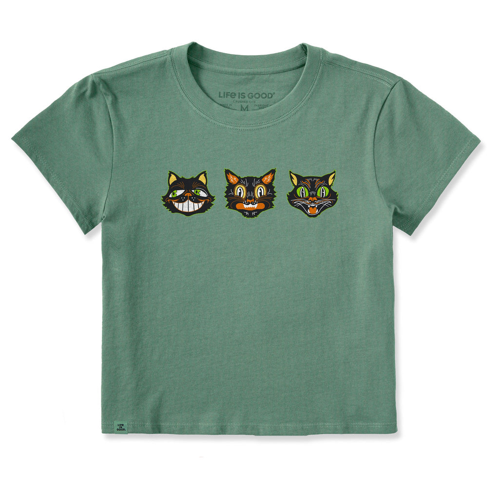 Women's Retro Halloween Cats Crusher-LITE Shrunken Tee product image 5